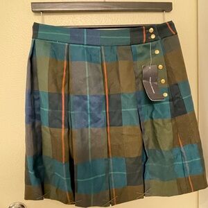 Tommy Hilfiger Pleated Plaid Schoolgirl Skirt Size 4 New With Tags